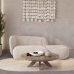 Sofa Boucle with a soft design w Distinctive