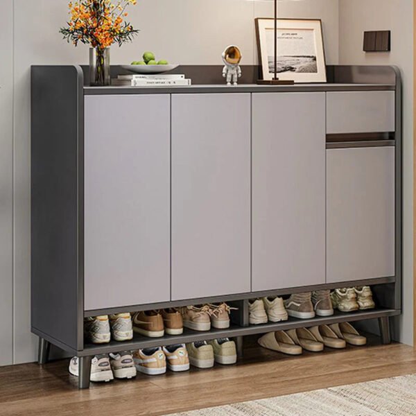 خزانة أحذية بيضاء عصرية