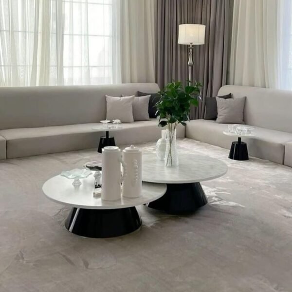 طقم طاولات ضيافة ارضي 8 قطع