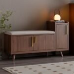 خزانة احذيه مزوده بمقعد