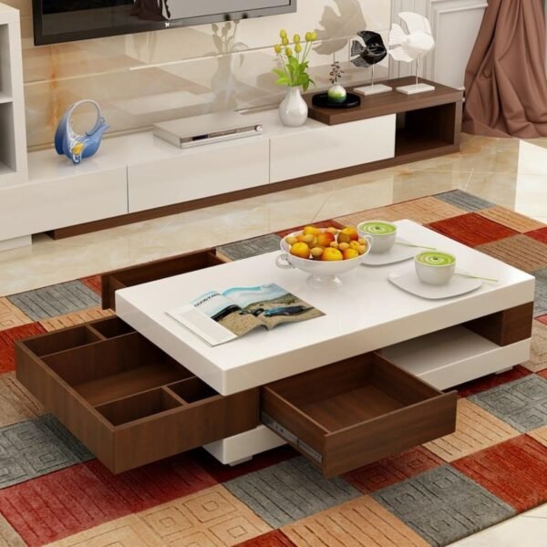 طاولة قهوه بنمط عملى