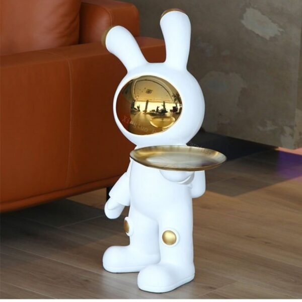 طاوله جانبيه مع صينيه تقديم بتصميم الارنب