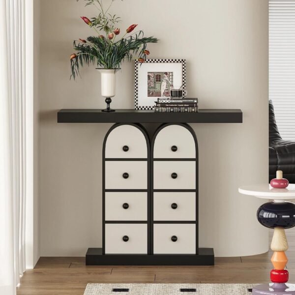 طاولة مدخل مزوده بوحدات تخزين