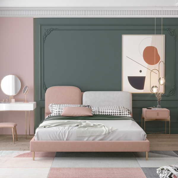 Bed Velvet with a Modern