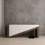 Bench with a modern design