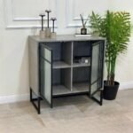 ⁦طاولة بوفية بلون رصاصي⁩ - الصورة ⁦2⁩