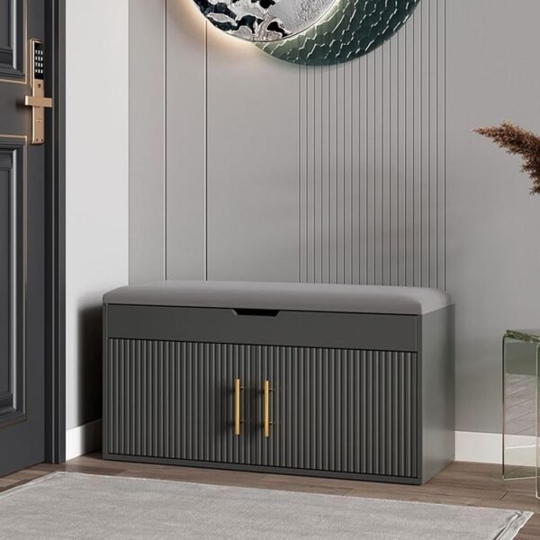 مقعد وخزانة أحذية بتصميم فاخر