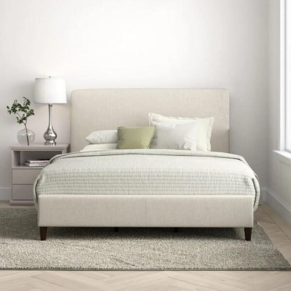 Bed Wood bColor the beige
