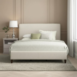 Bed Wood bColor the beige - Image 2