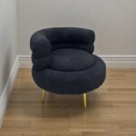 Chair Boucle Fur Black