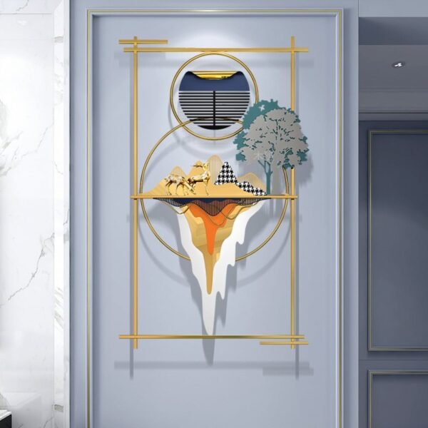 ديكور حائط متعدد الألوان