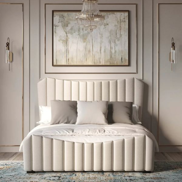 Bed with a luxurious design and elegant