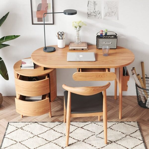 مكتب مع خزانه جانبيه