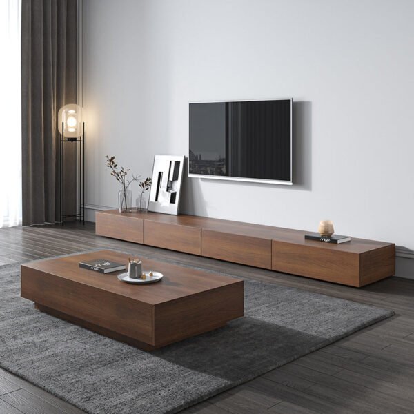 طقم طاولة قهوه مع تلفاز