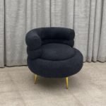 Chair Boucle Fur Black - Image 2