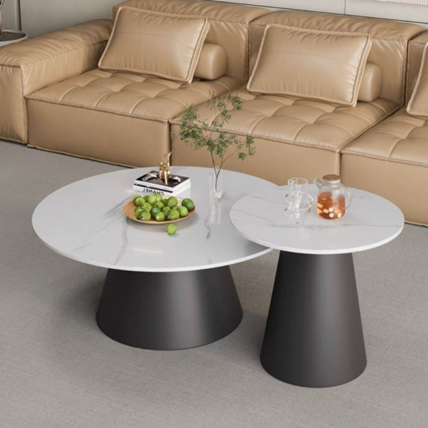 طقم ( 2 طاولة ) حجر بورسلان