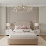 Bed bedroom with a luxurious design