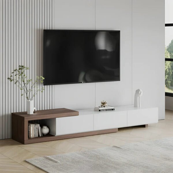 طاولة تلفاز بتصميم عملى