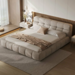 Bed with a modern design