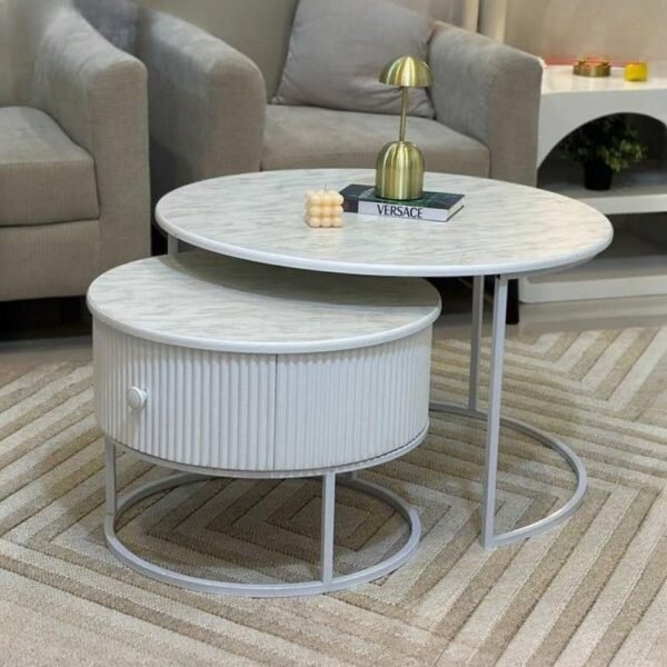 طاولة قهوه مزدوجه