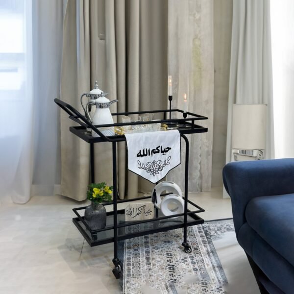 عربية تقديم 2 دور زجاج أسود