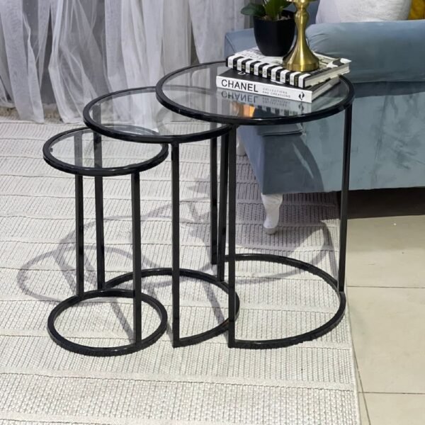 طقم طاولات خدمه 3 قطع