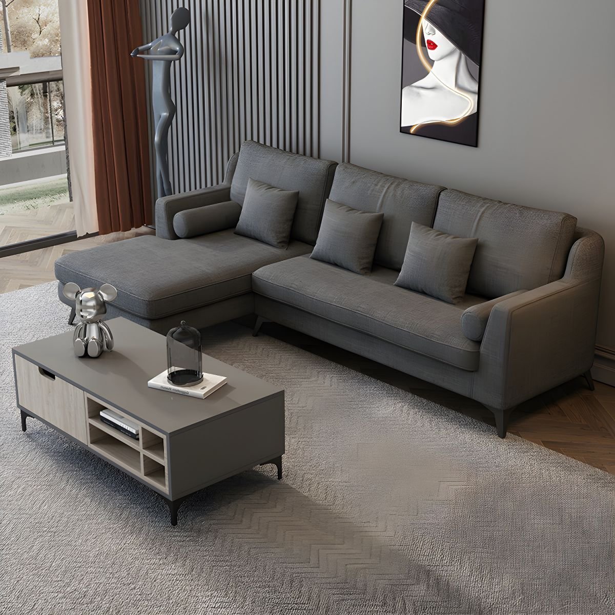 1200x1200_1_9fa344bf-e8f5-41cc-9a9d-574f5fd738a7.jpg أريكة زاوية فاخرة بتصميم عصري ومريح - الصورة 1