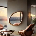 ⁦مرايا جدارية بتصميم مميز⁩ - الصورة ⁦2⁩
