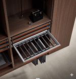 leather Pull-out trousers hanger -60*50- علاقة بنطلونات جلد  قابلة للسحب 60*50